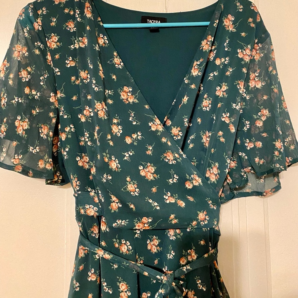 Floral High Low Dress